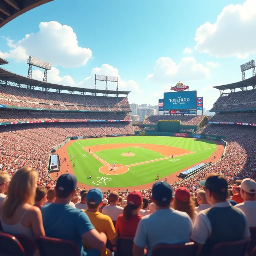 Stadium Crowd Scene